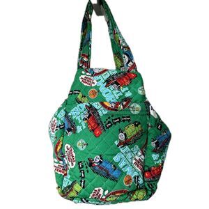 Handmade Handcrafted Thomas The Tank Engine & Friends Cartoons Quilted Tote Bag
